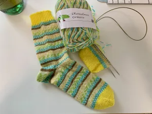 knitting socks
